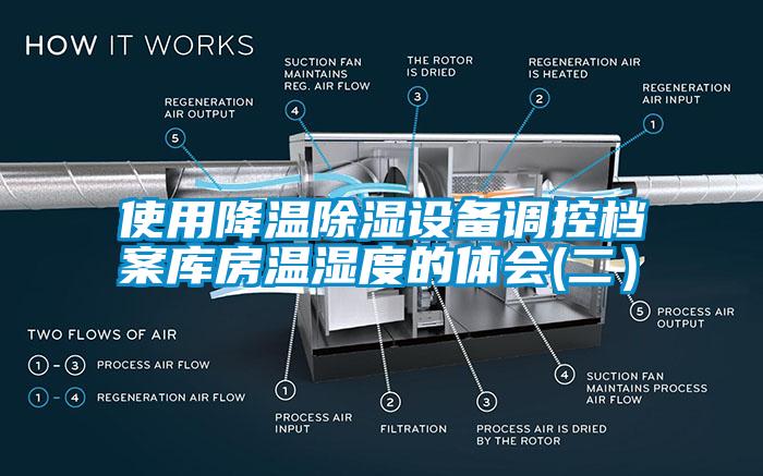 使用降温除湿设备调控档案库房温湿度的体会(二）