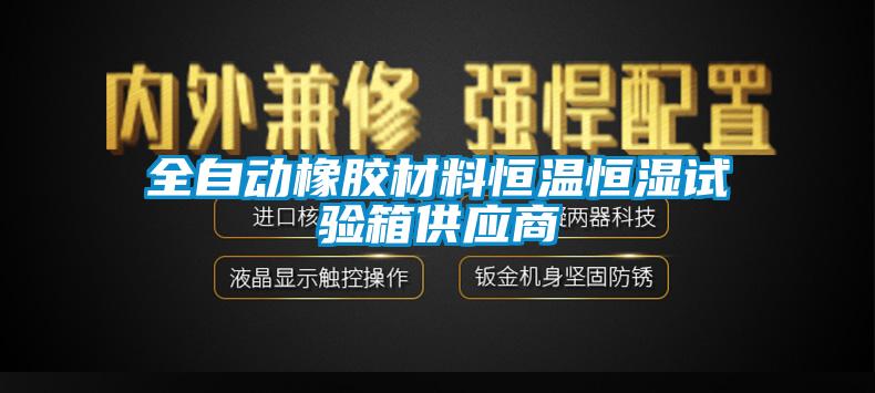 全自动橡胶材料恒温恒湿试验箱供应商