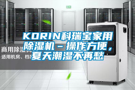 KORIN科瑞宝家用除湿机–操作方便，夏天潮湿不再愁