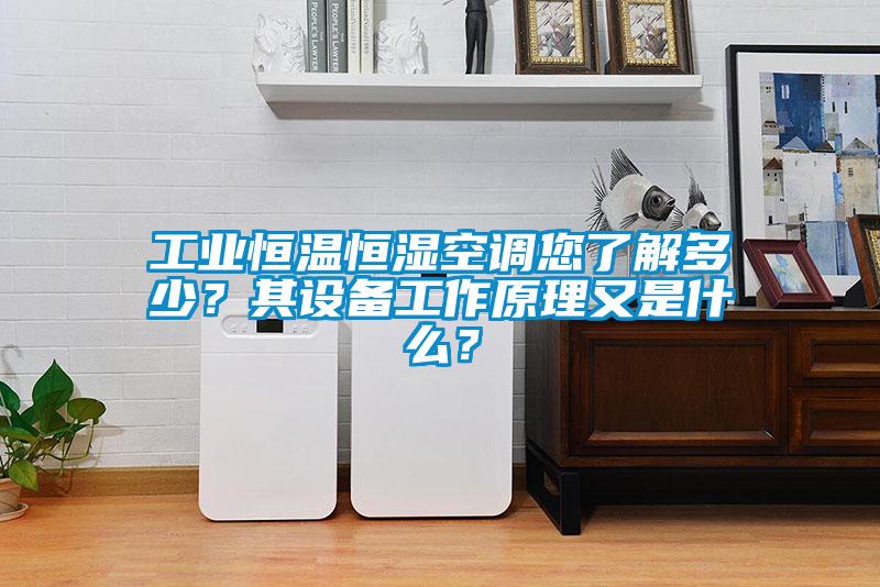 工业恒温恒湿空调您了解多少？其设备工作原理又是什么？