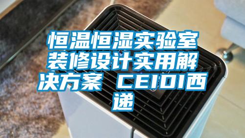 恒温恒湿实验室装修设计实用解决方案 CEIDI西递