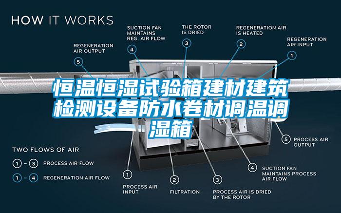 恒温恒湿试验箱建材建筑检测设备防水卷材调温调湿箱