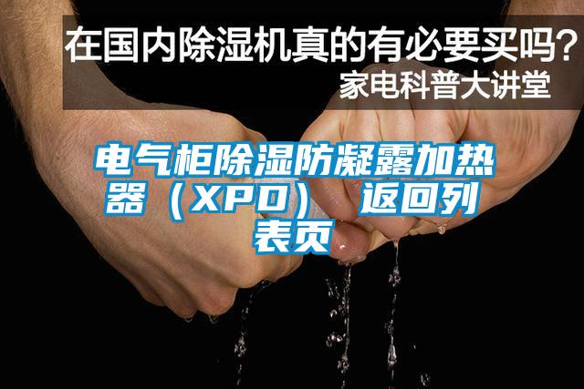 电气柜除湿防凝露加热器（XPD） 返回列表页