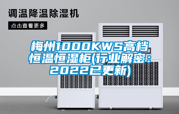 梅州1000KWS高档恒温恒湿柜(行业解密：2022已更新)