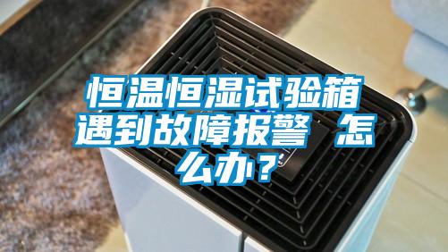 恒温恒湿试验箱遇到故障报警 怎么办？