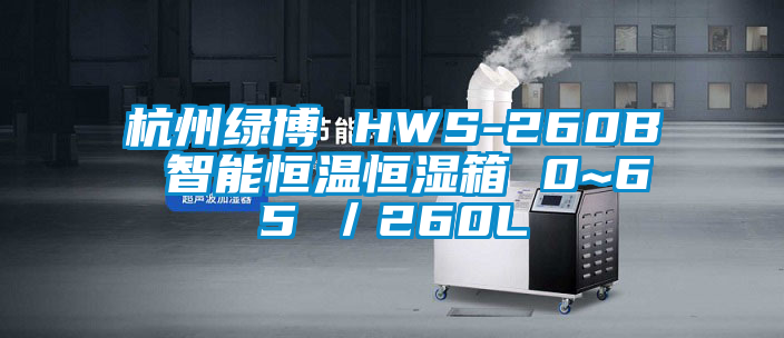 杭州绿博 HWS-260B 智能恒温恒湿箱 0~65℃／260L